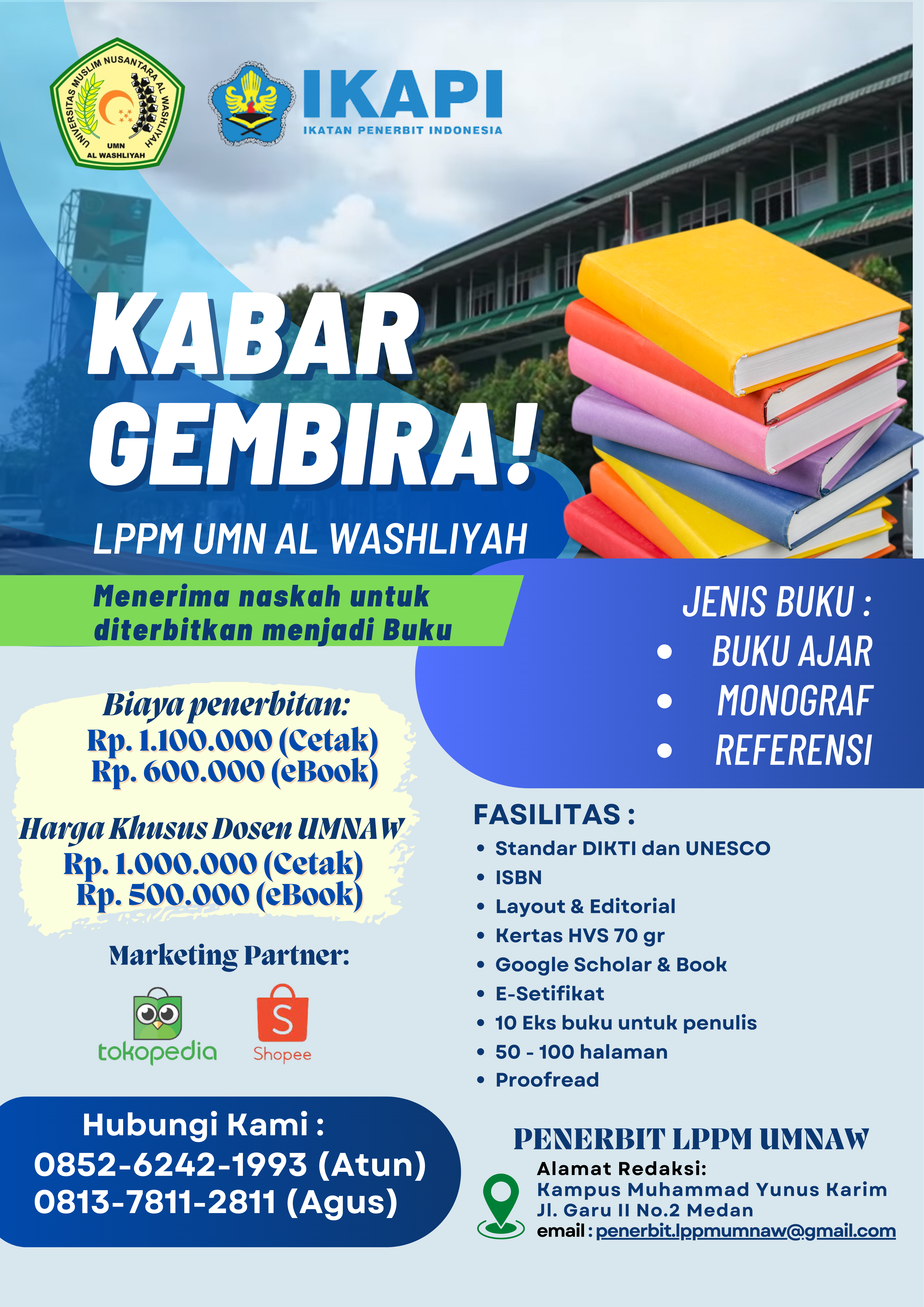 LPPM UMN Al Washliyah Resmi Menjadi Anggota Ikatan Penerbit Indonesia (IKAPI)